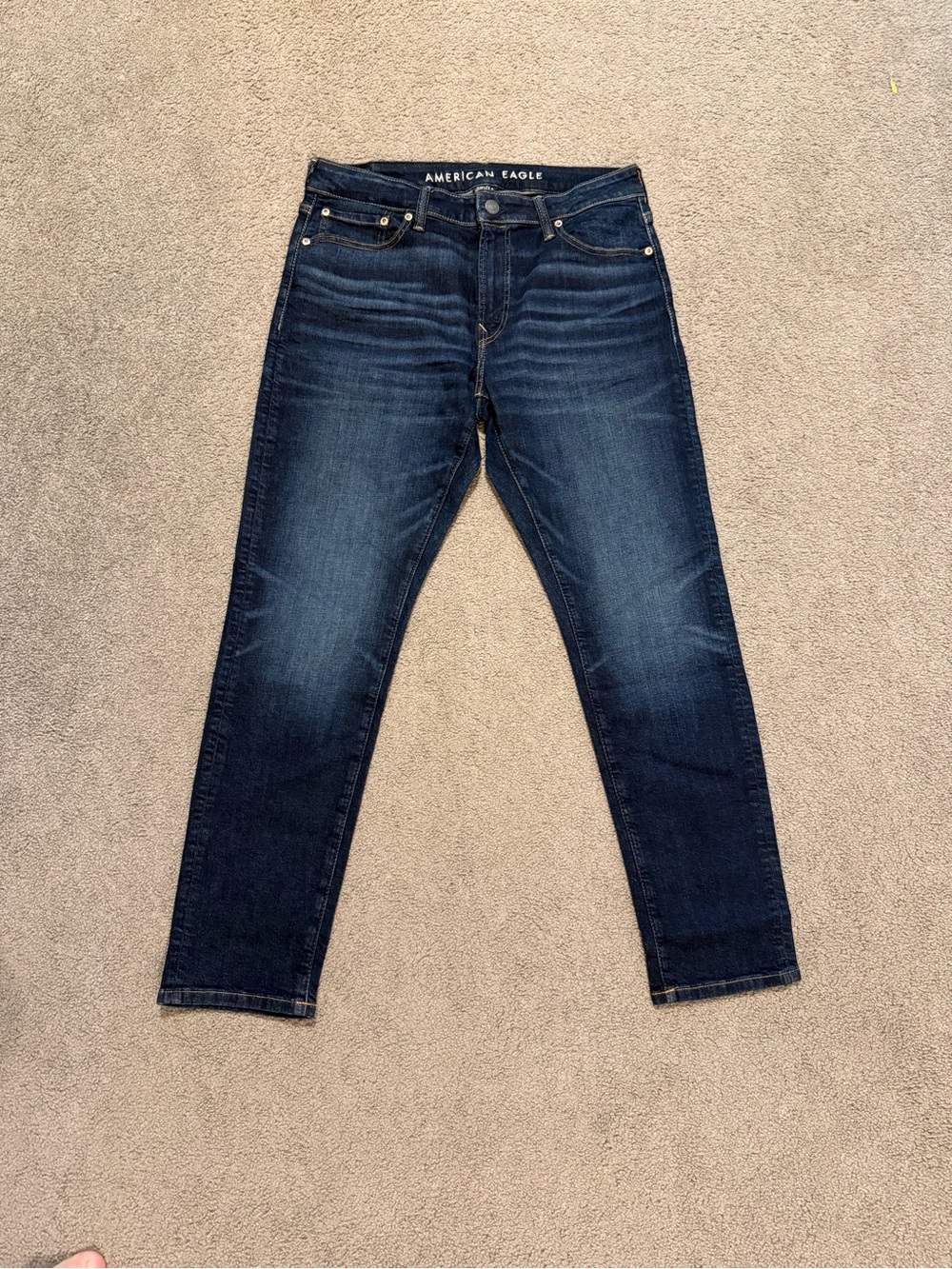 NWOT American Eagle Outfitters Men’s Dark Blue Athletic Skinny Jeans
